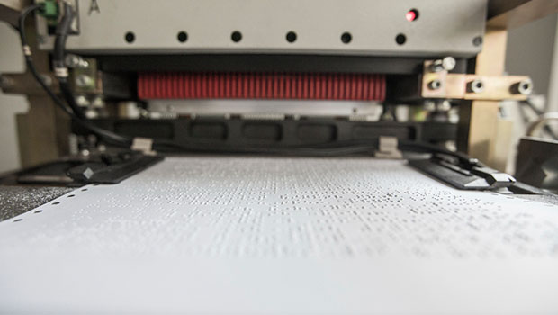 Printer braille