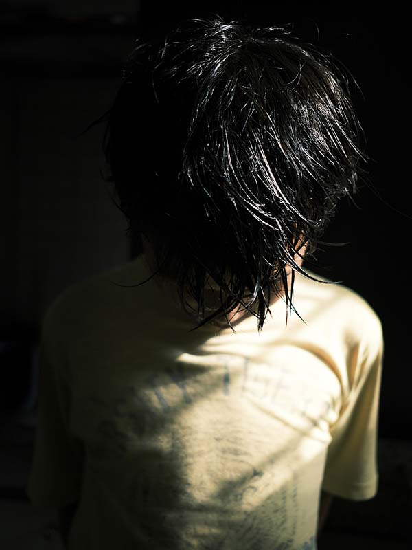 foto portrait dengan background hitam