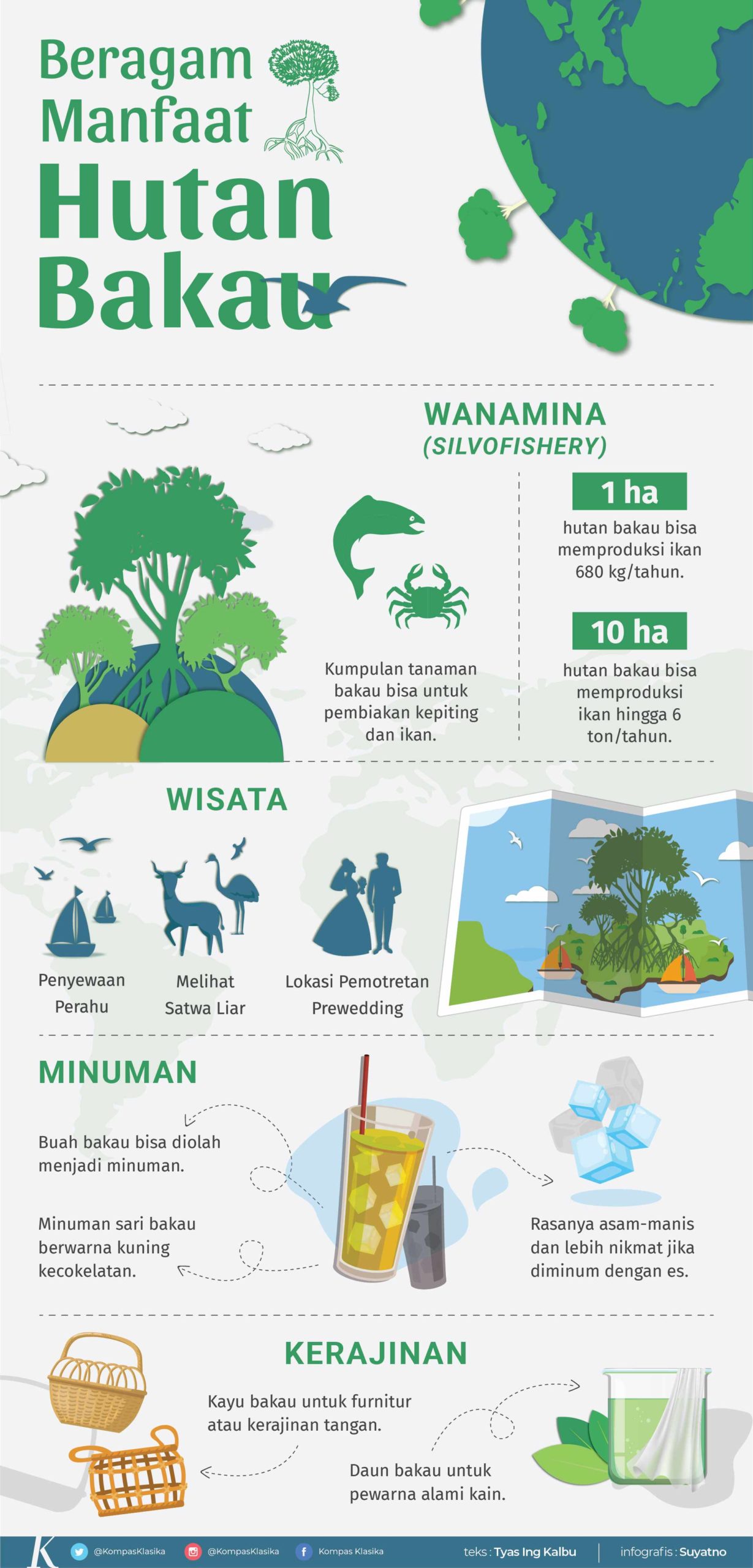 infografik manfaat hutan bakau